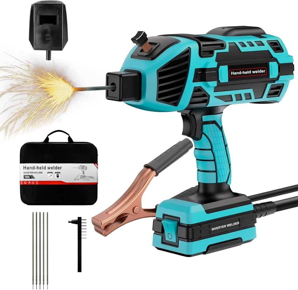 TRQWH Welding Machine 110V/220V Stick Welder ARC Welder Machine IGBT Inverter Mini MMA Welder Tig/Mig Portable Welding Machine Blue