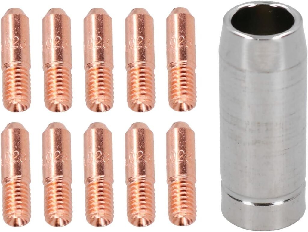 0.6mm Mini Contact Tips 10pk  Shroud Hobby Welding Torch Welder MIG Gas
