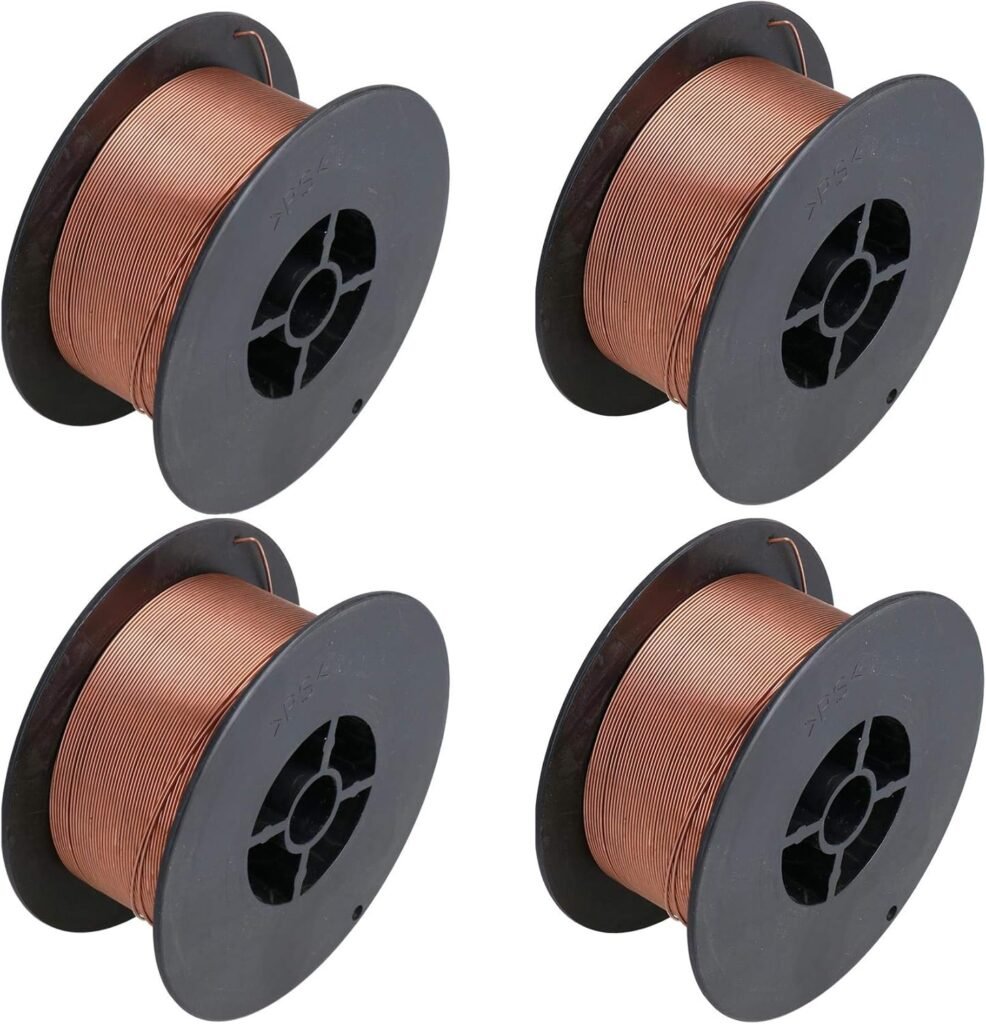 0.8mm Mild Steel Mig Welder Welding Wire Spool Gas Argon CO2 1.0kg Reel 4pk
