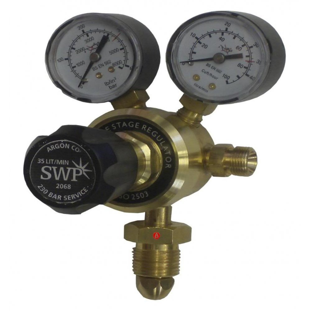 Argon CO2 Gas Bottle Welder Welding Regulator Twin 2 Gauge Single Stage C02
