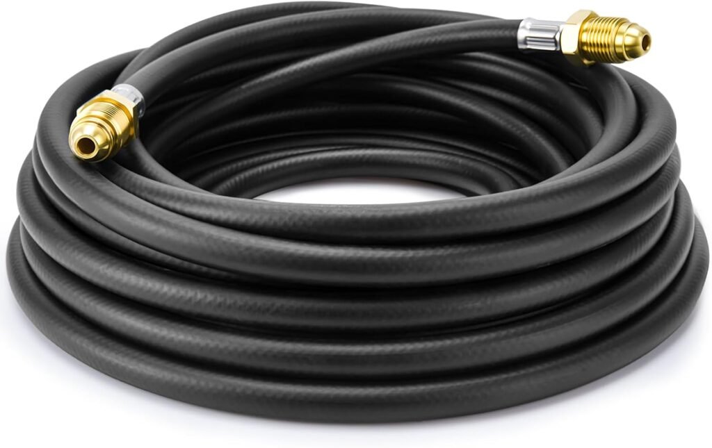 Argon Hose, Welding Gas Hose 30FT 5/8X18 Male Inert for MIG TIG Welding Flowmeter Regulator Adapter Hose, Black