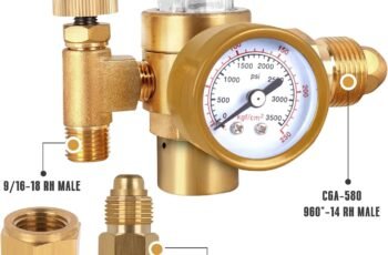 BO WELD Argon CO2 Regulator Flow Meter review