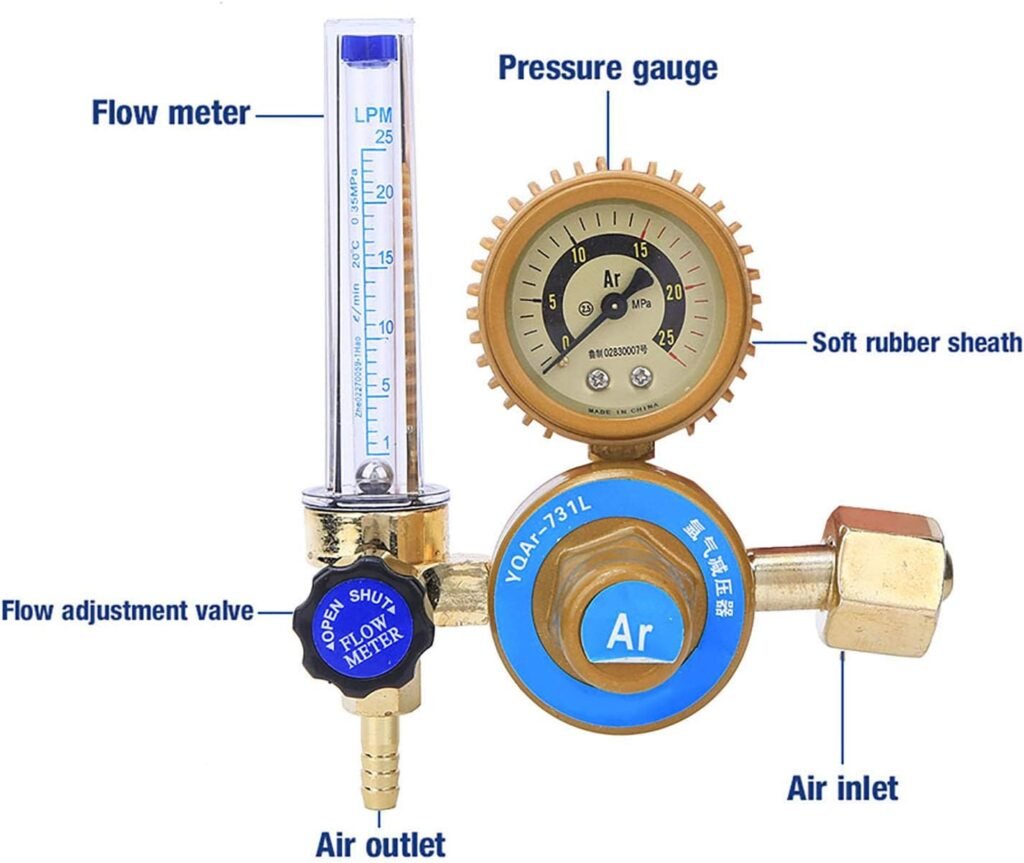 Flowmeter Argon Co2 Regulator, Argon CO2 Mig Tig Flow Meter Regulator Pressure Gauge Welder Parts, Tig Mig Welding Pressure Reducer Flow Gauge Flowmeter Argon Co2 Regulator, Argon CO2 Mig Tig Flow Meter Regulator Pressure Gauge Welder Parts, Tig Mig Welding Pressure Reducer Flow Gauge