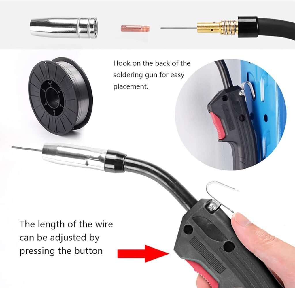 HYQNG Portable MIG Welder Multifunction IGBT MMA TIG MIG Welding Machine Professional Argon CO2 Non-gas Semi Automatic Repair Tools
