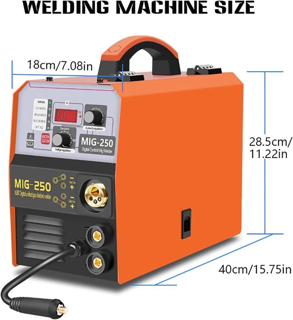 MIG Welder 250A 3 in 1 Combo MMA/MIG/LIFT TIG Welder Machine Portable Flux Core Welding Equipment - MIG-130 Welding Machine