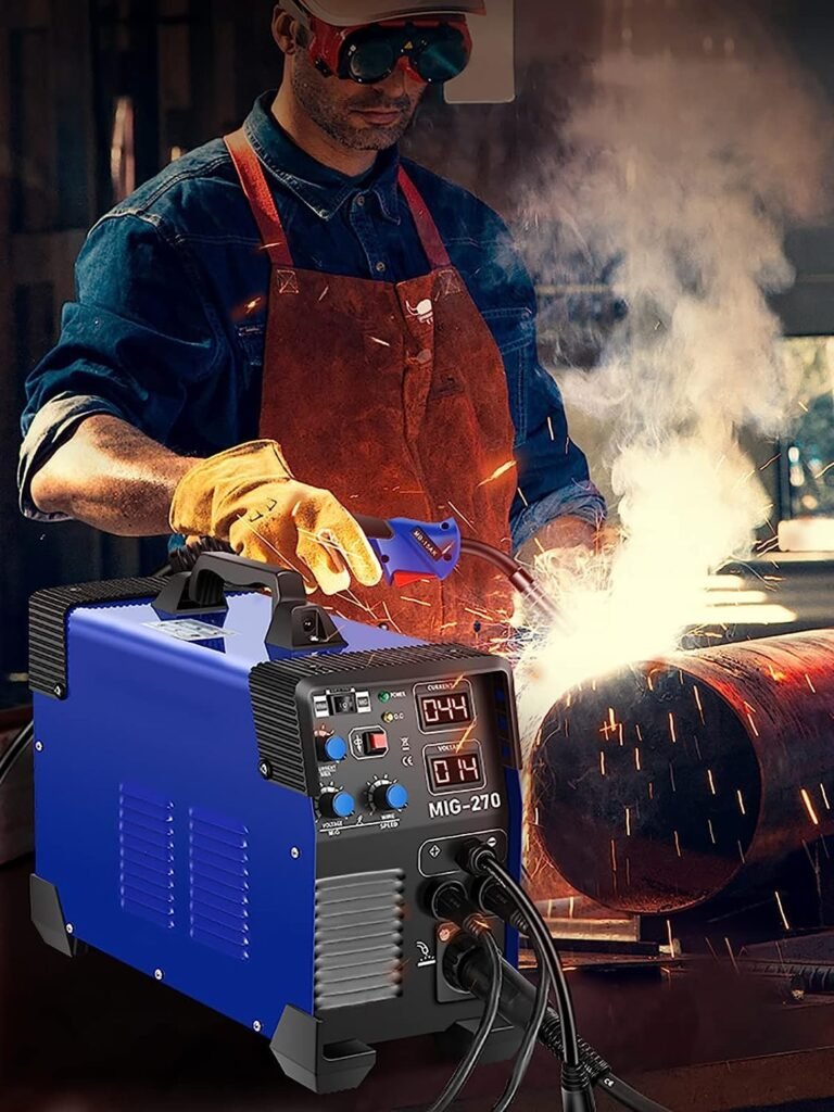 MIG Welder, Welding Machine, 3 in 1 Combo MMA/MIG/Lift TIG Welder Machine, Flux Core Welder, MIG-200 Portable Welding Machine, Flux Cored Wire Feed Gas Welding Machinewelding Equipment