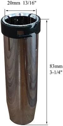 RIVERWELD MIG MAG Conical Gas Nozzle Shield Cups Shroud 145.0078 Wall Thickness 2.0mm Brass for 36KD MB36 Co² Welding Torch Pack of 2
