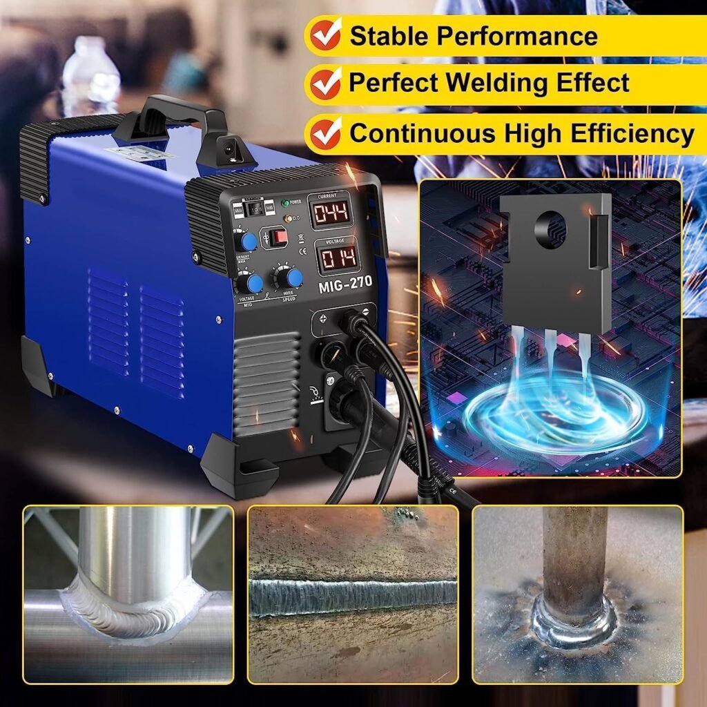 XNYXLPP Welder, Welding Machine, 3 In 1 Combination MMA/MIG/Lift TIG Welder, MIG-200 Portable Welder, Wire Gas Welder Welding Equipment