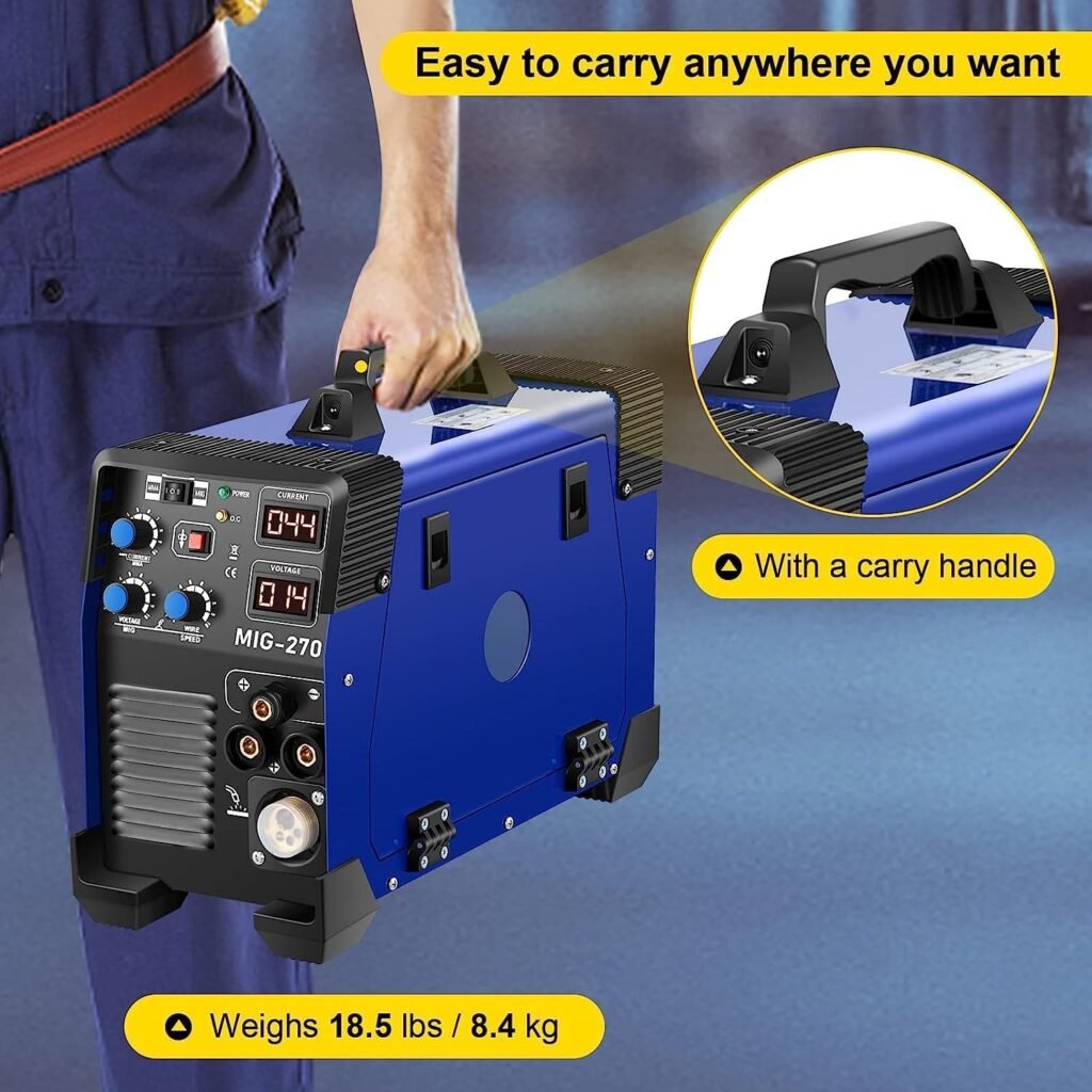 XNYXLPP Welder, Welding Machine, 3 In 1 Combination MMA/MIG/Lift TIG Welder, MIG-200 Portable Welder, Wire Gas Welder Welding Equipment